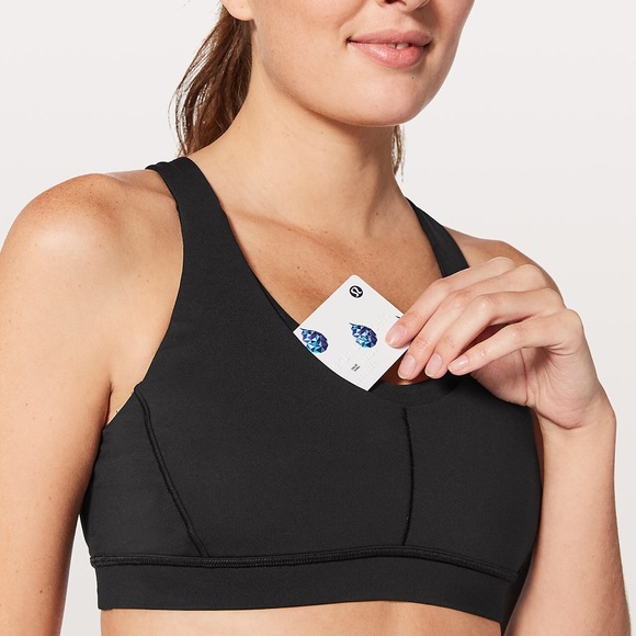 lululemon athletica Other - Lululemon Stash N’ Run Bra - Black size 8